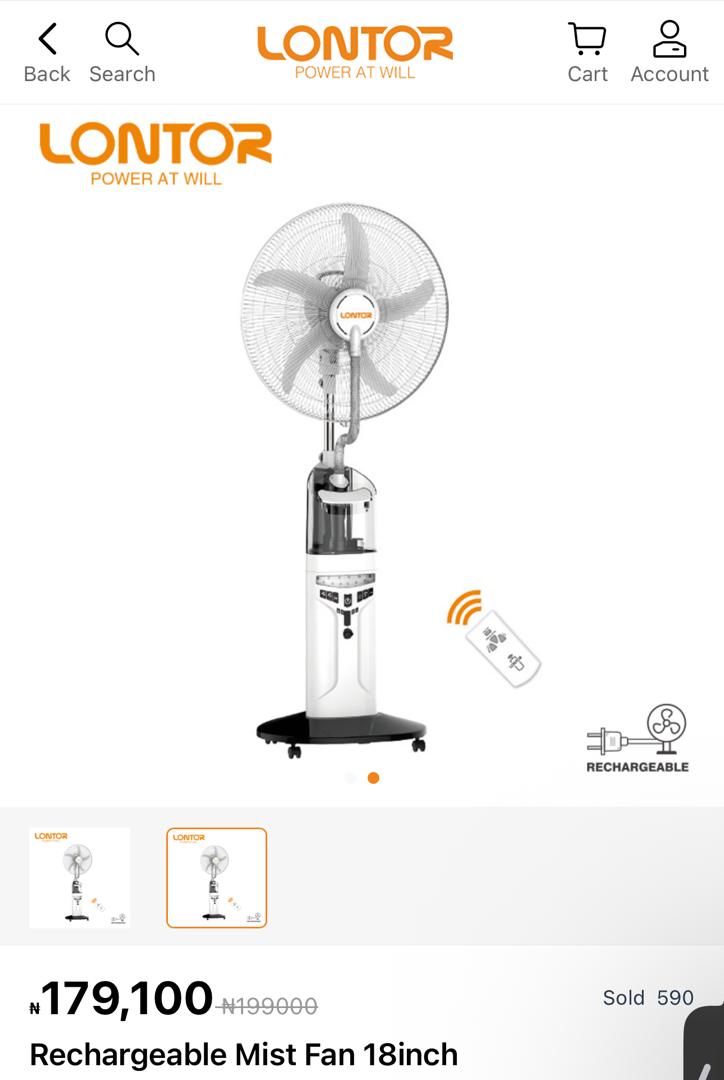 Rechargeable Fan